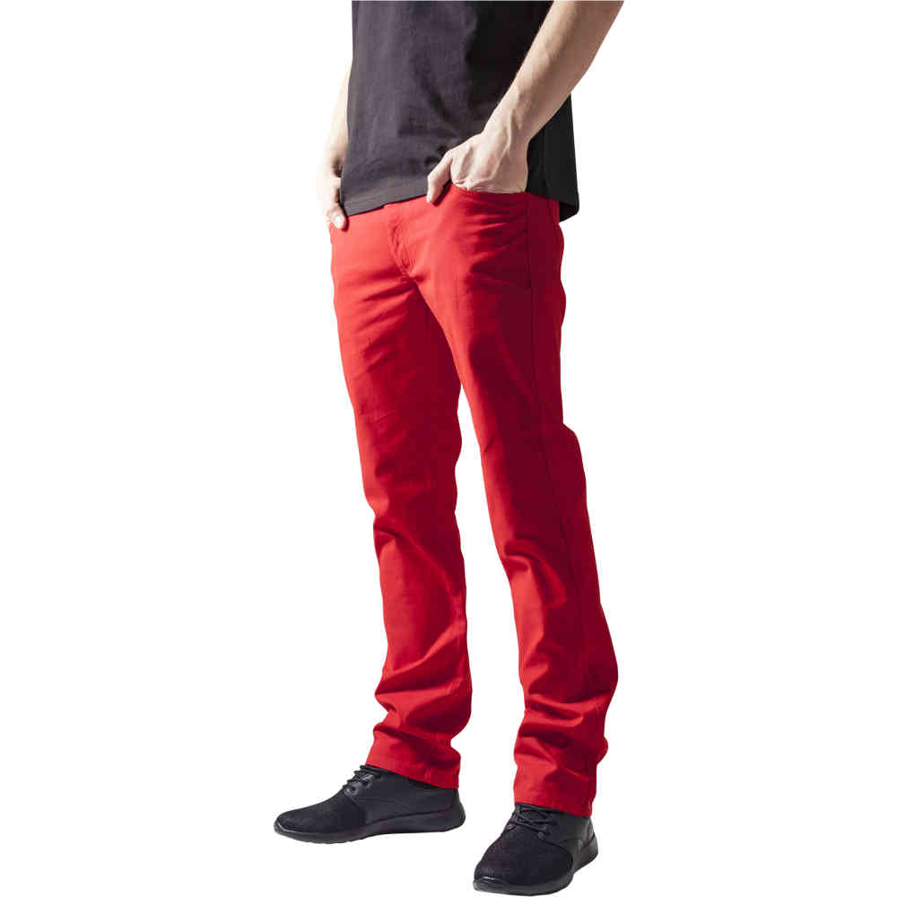 Urban Classics - Basic 5 Pocket Broek rechte pijpen - Rood